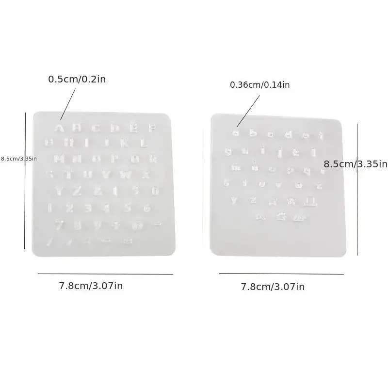 1Set DIY Leather Carving Digital Symbol Seal Leather Letter Punching Semi Transparent Leather Printing Tool Movable Type Copper