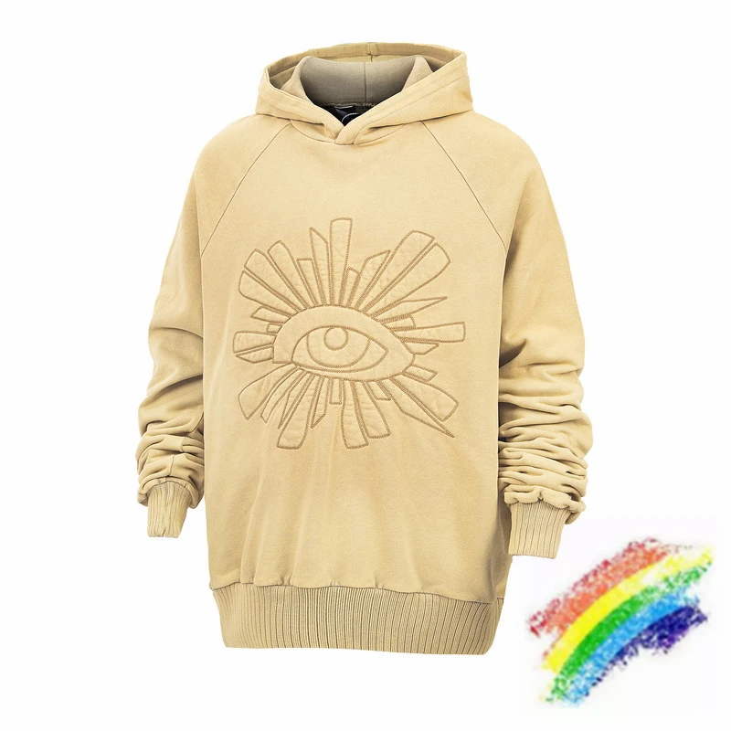 

Nice Washed HOUSE OF ERRORS Eye Embroidery Hoodie Men Women Vintage Hooded Loose Pullover