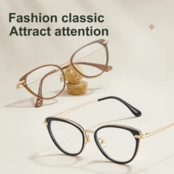 VKYEE New Retro Simple Cat's Eye Design Women's Anti-Blue Light Glasses Customizable Prescription Photochromic Glasses S11916
