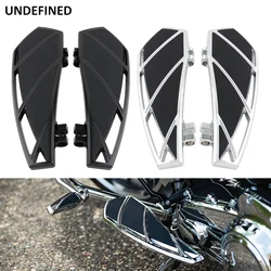 Motorcycle Floorboards Phantom Foot Pegs for Harley Touring 1986-2023 Road King Street Glide 86-2017 Softail FL 12-2016 Dyna FLD