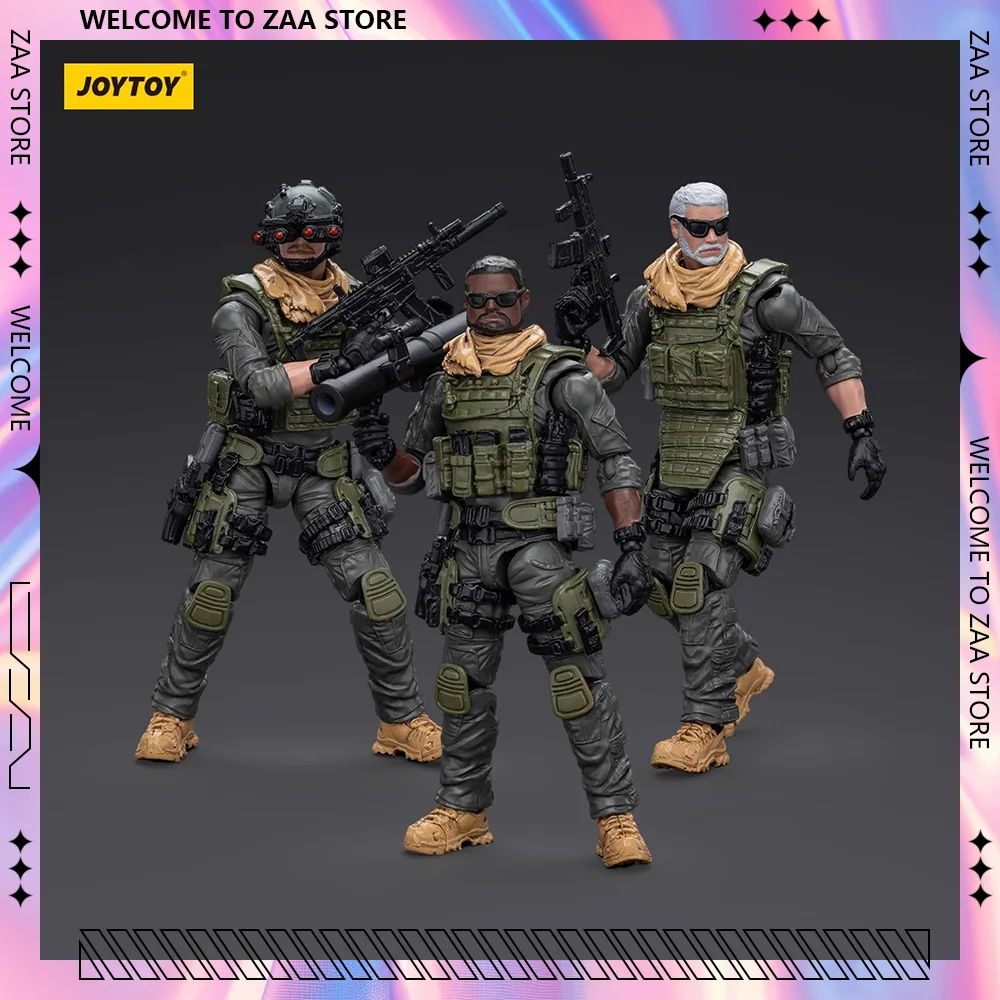 JOYTOY Military Figures 1/18 Scale NATO Defense Forces 13th Assault Squad Action Figure Model Toy For Collection Children's Gift