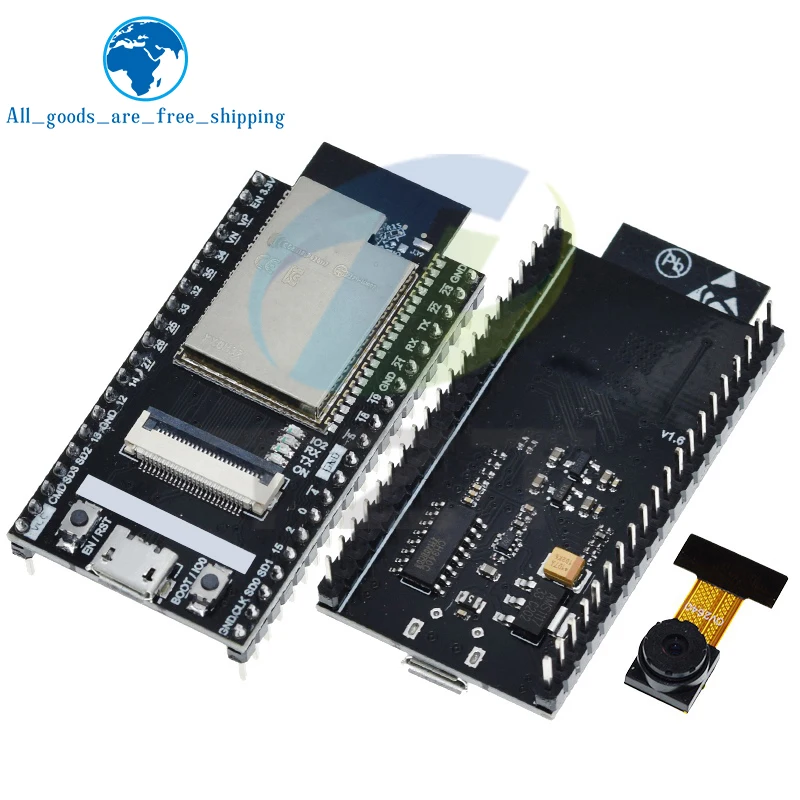 Module de caméra ESP32 CAM, carte ESP32-WROVER avec caméra, Module Wi-Fi Bluetooth pour Arduino IDE C Python Code OV2640, nouveauté 2022