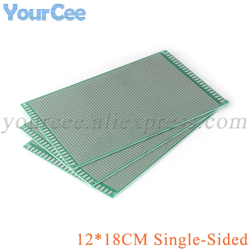 12*18CM Universal Printed Circuit Board Single Sided Copper Prototype PCB DIY 2.54mm 12x18cm Breadboard Plate 120*180mm
