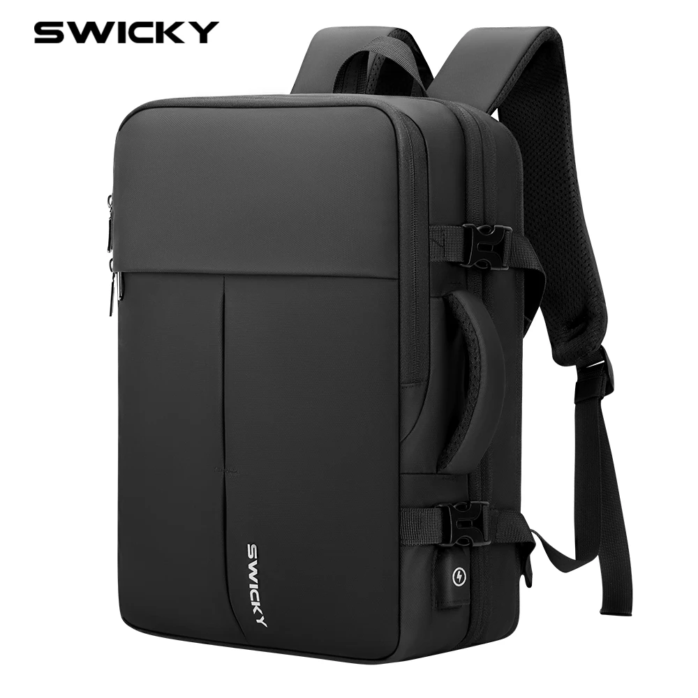 

SWICKY Men Business Backpack Luxury Fashion Bag Casual Travel Waterproof Backpack 15.6 inch Laptop Bag