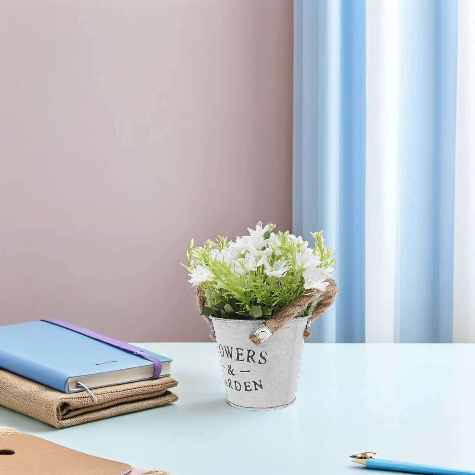 

1pc Simulated Bonsai Daisy Ornament Basin Garden Fake Plastic Plant Decor Home Office Eco-Friendly Gift Succulents