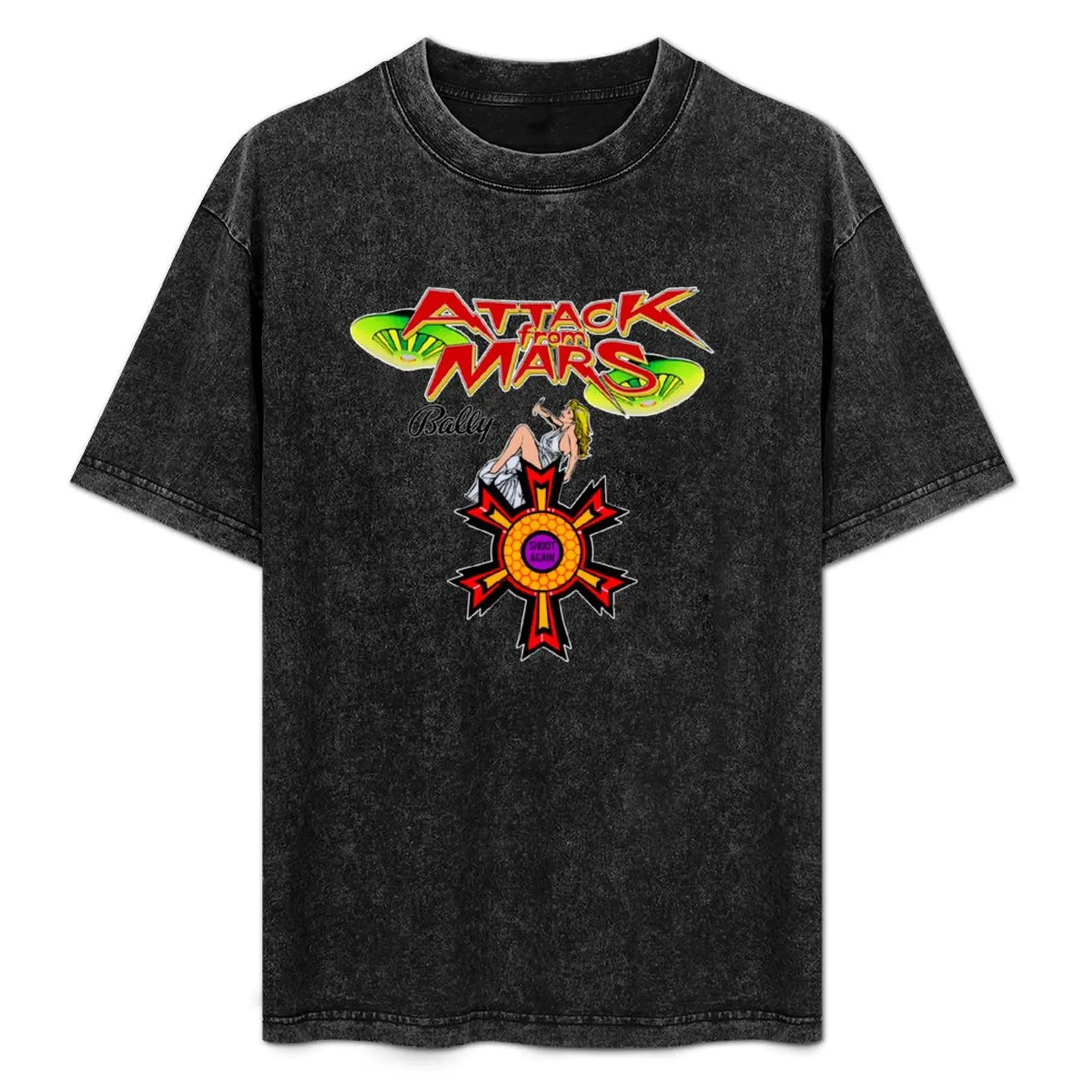 

Attack from Mars Pinball T-Shirt Construction Work Tee Shirt