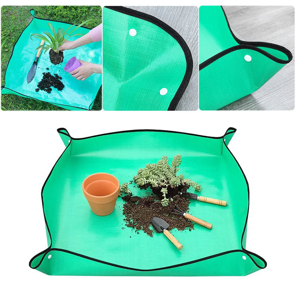 

Foldable Gardening Waterproof Mat 1PC PE Plant Succulent Pot Transplanting Waterproof Dirtproof Soil Changing Mat 50cm-100cm