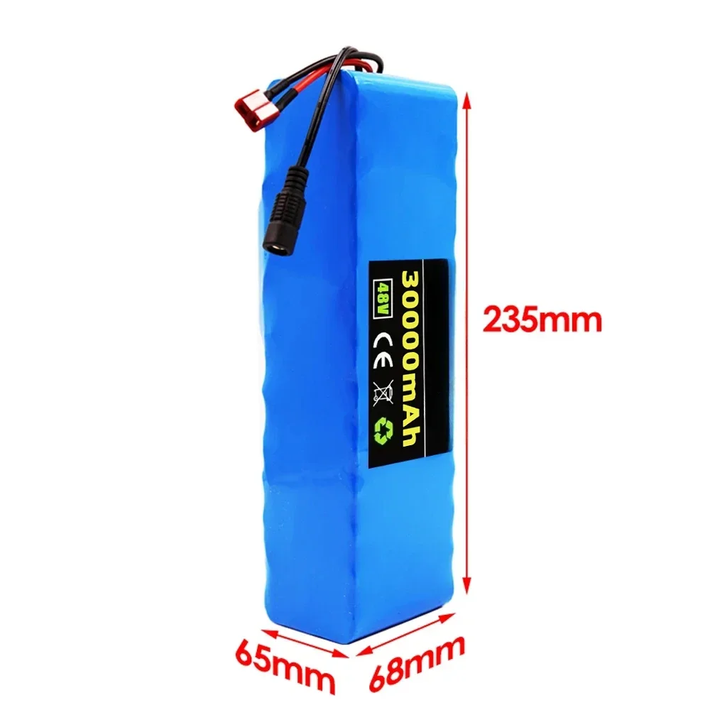 New 48V 30Ah 2000W 13S3P DC/T Lithium Ion Battery Pack Suitable for 48V motors with BMS+54.6V Charger