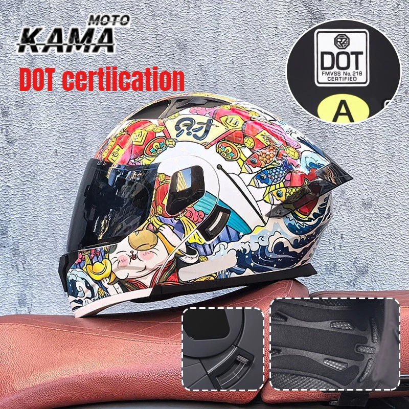 

ORZ Motorcycle Helmet Modular Flip Helmet Casco Para Motos Dual Lens Full Helmet DOT Approval Casco De Motocicleta Шлем