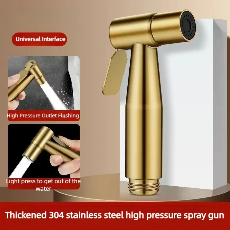 Toilet Companion Flushing Spray Gun, Toilet Booster Faucet Nozzle, Toilet High-Pressure Water Gun Suitable for Bathrooms