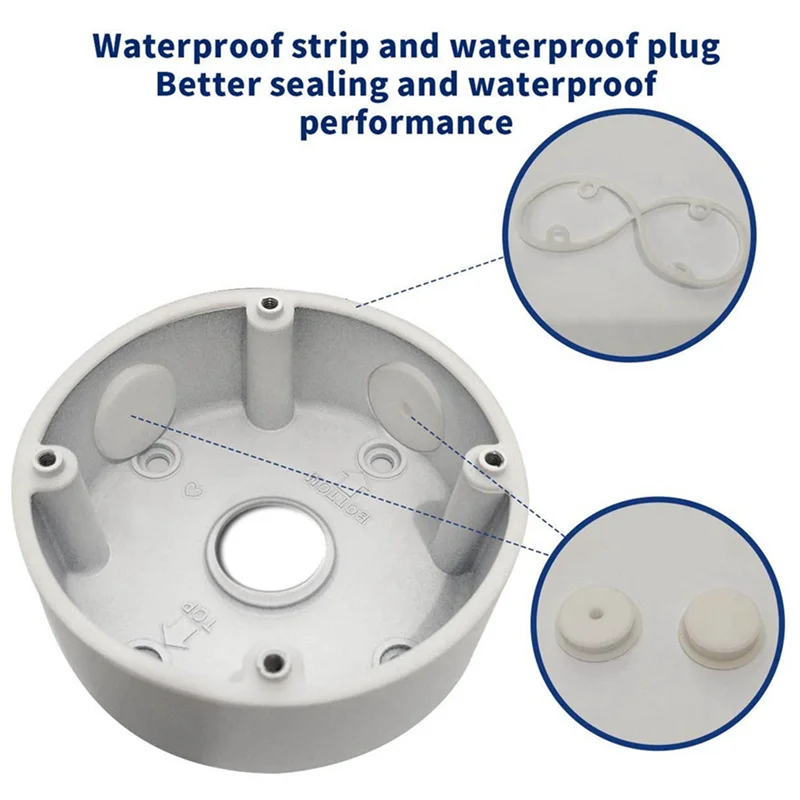 

【Buy It-Now!】12X Universal Security Camera Junction Box Mount Bracket,Outdoor Use Waterproof Wall Ceiling Mount Cable Base Boxes
