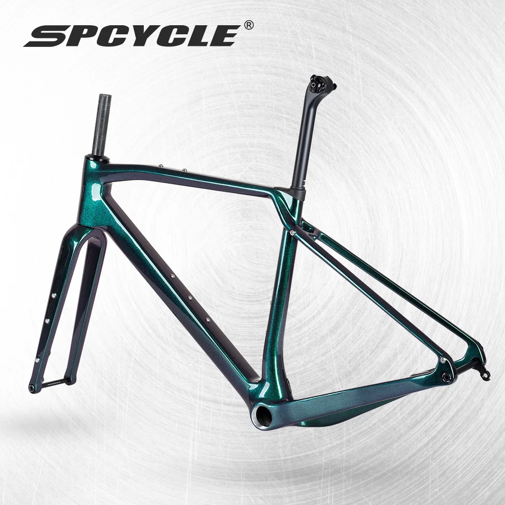 Spcycle T1000 Carbon Gravel Bike Frame G056 Disc Brake Road MTB Bicycle Frameset T47 BB 700x47C Gravel Carbon Frame