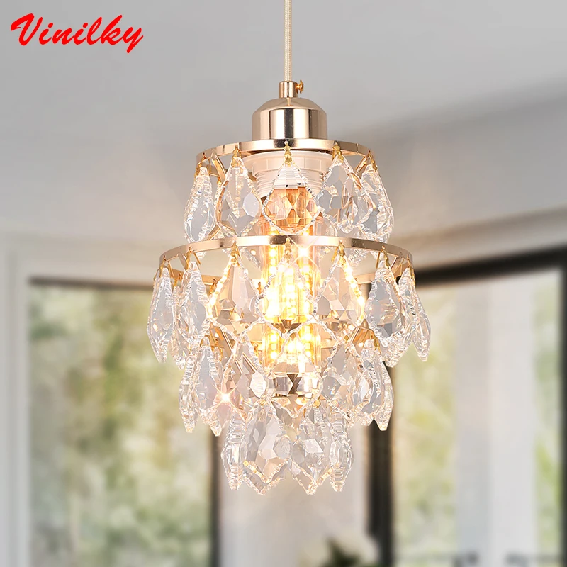 

Crystal LED Pendant Light Decorated Corridor Indoor Bedroom Lamparas Ceiling Lighting Fixtures Lustres Home Hanging Lamp Luminai