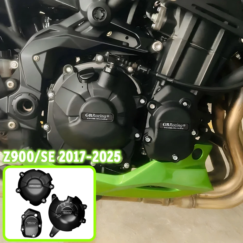 

Крышка двигателя мотоцикла Z900, защитный чехол для KAWASAKI Z900 2017-2024 2018 2019 21 Z900SE 2020, защитные крышки двигателя