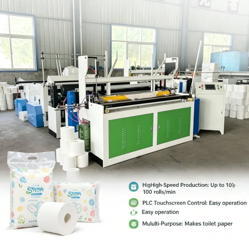 Customized New Type 1575 Toilet Paper Machine Toilet Kitchen Paper Machine Toilet Tissue Paper Roll Making Machine