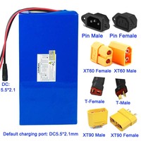 LiitoKala 36V/48V/60V 25Ah 21700 Lithium Battery Pack 42V 54.6V 67.2V batteries with Charger