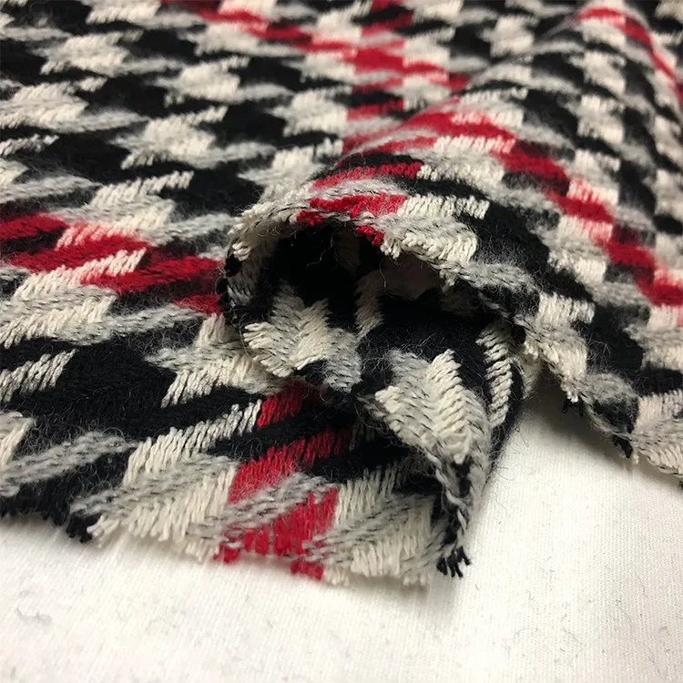 

Высококачественная итальянская шерстяная ткань для пальто, тяжелая твидовая ткань, осень-зима, ткань с геометрическим рисунком для одежды «сделай сам»