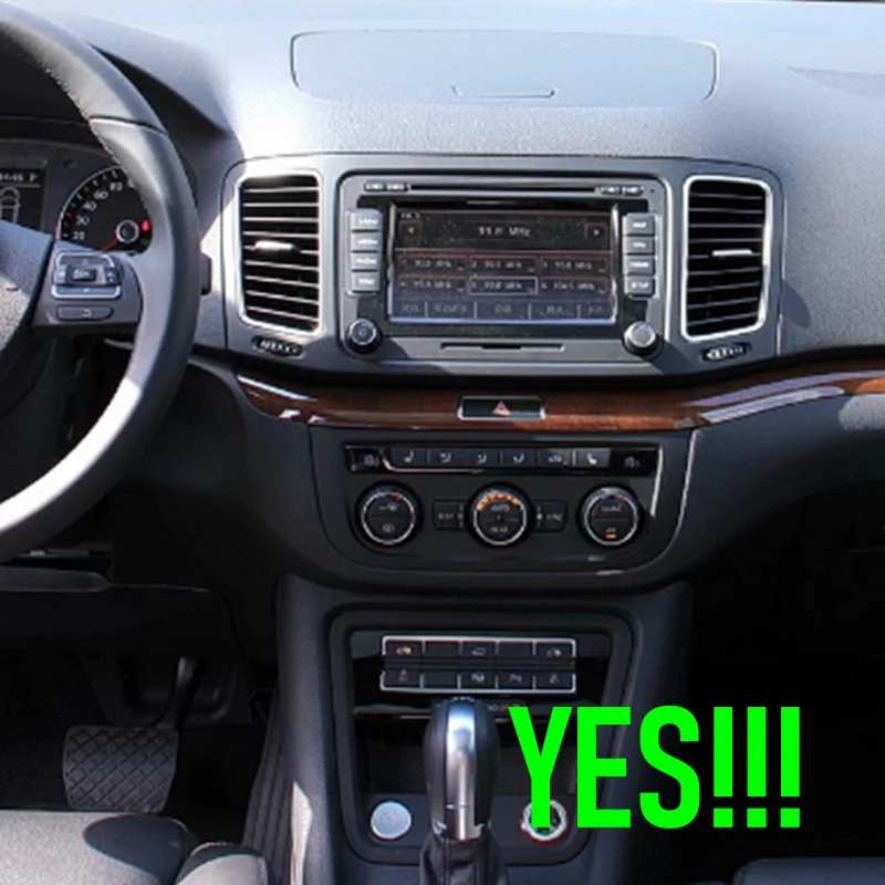 9'' For VW Sharan 2010-2014 Car Radio 4G SIM Carplay Android 15 Auto GPS Steering Wheel Control Head Unit 2DIN Google Map FM BT