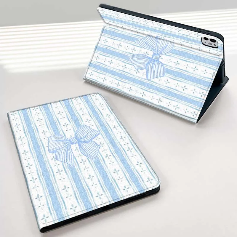 

Blue Checkered Art Pattern For iPad mini Air 1 2 3 4 5 6 7 6th 7th 9 11 13 M3 M2 gen 7.9 8.3 10.9 Inch 2025 Tablet Case