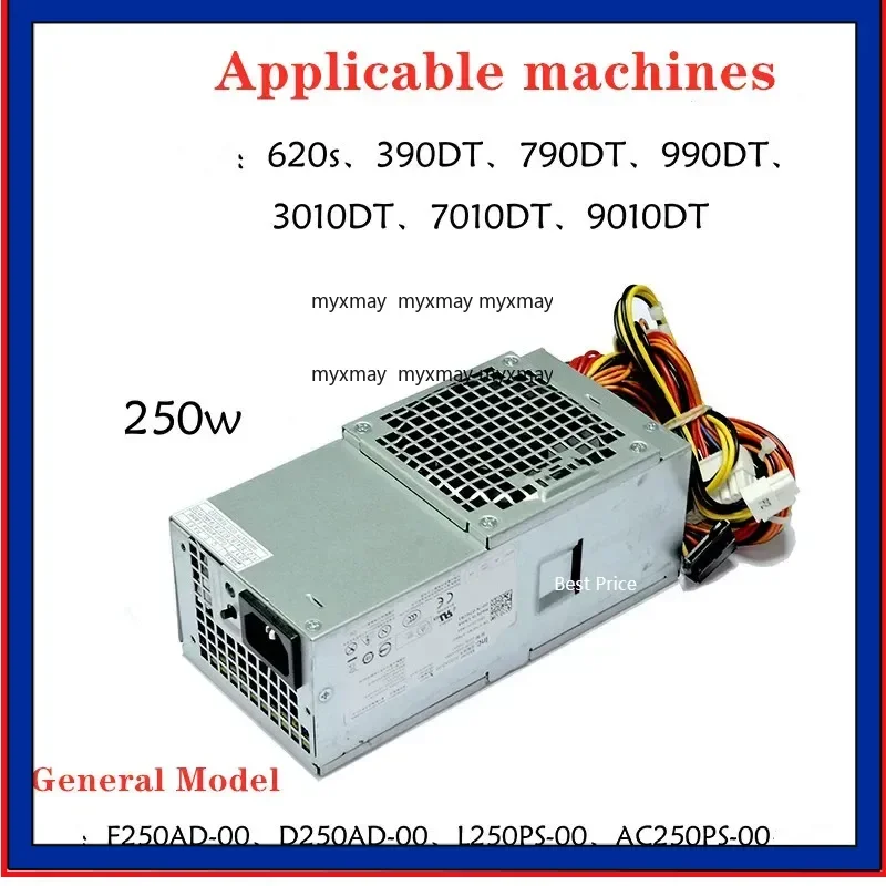 

New For DELL OptiPlex 390 790 990 3010 7010 9010DT 250W L250PS-01 D250AD-00 H250AD-00 24-pin Small Chassis Power Supply