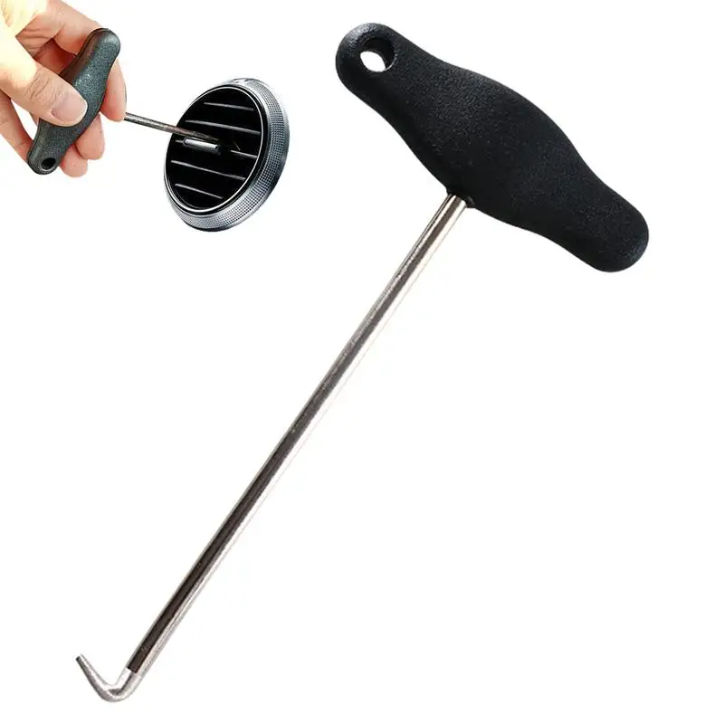 

Car Vent Removal Tool Air Outlet Hook Removal Tool Steel Material Multifunction T-Handle Design Tool For Remove Automotive Vents