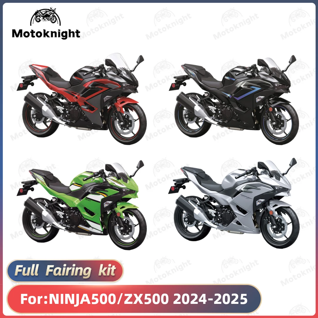 New ABS Motorcycle Fairing Kit Fit For KAWASAKI NINJA500/ZX500 2024-2025 Custom Fairings Kit Bodywork Shell