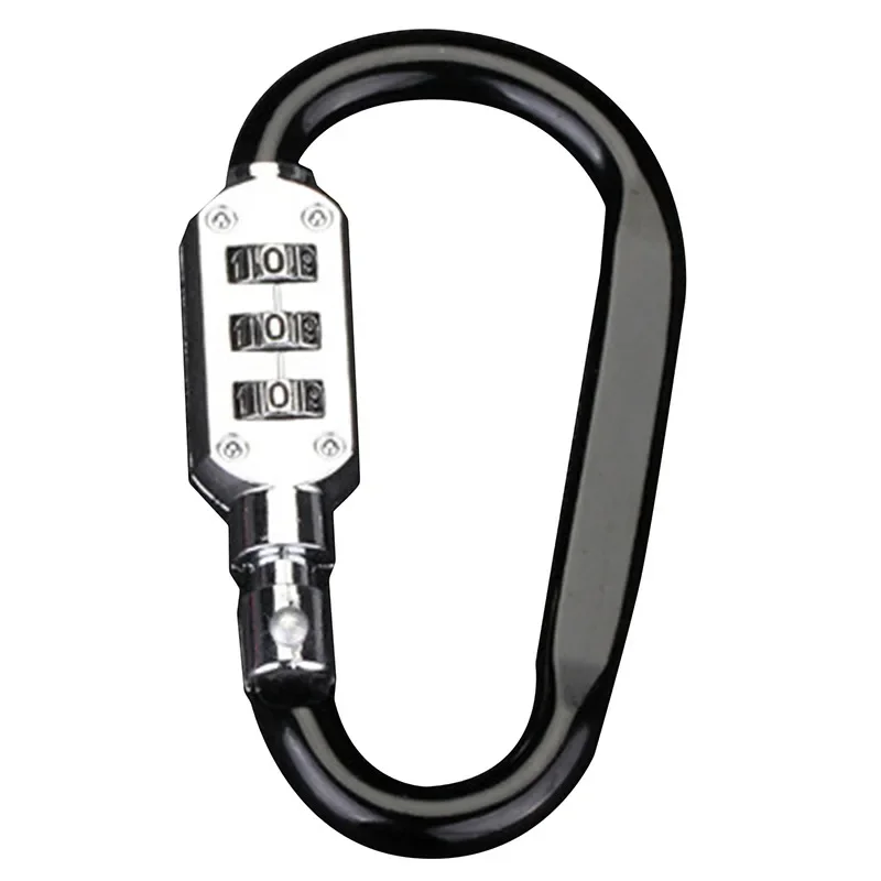 AliExpress Bicycle Anti-theft Lock Carabiner Password Aluminum Alloy Hiking Bag Luggage Security Lock3 Dial