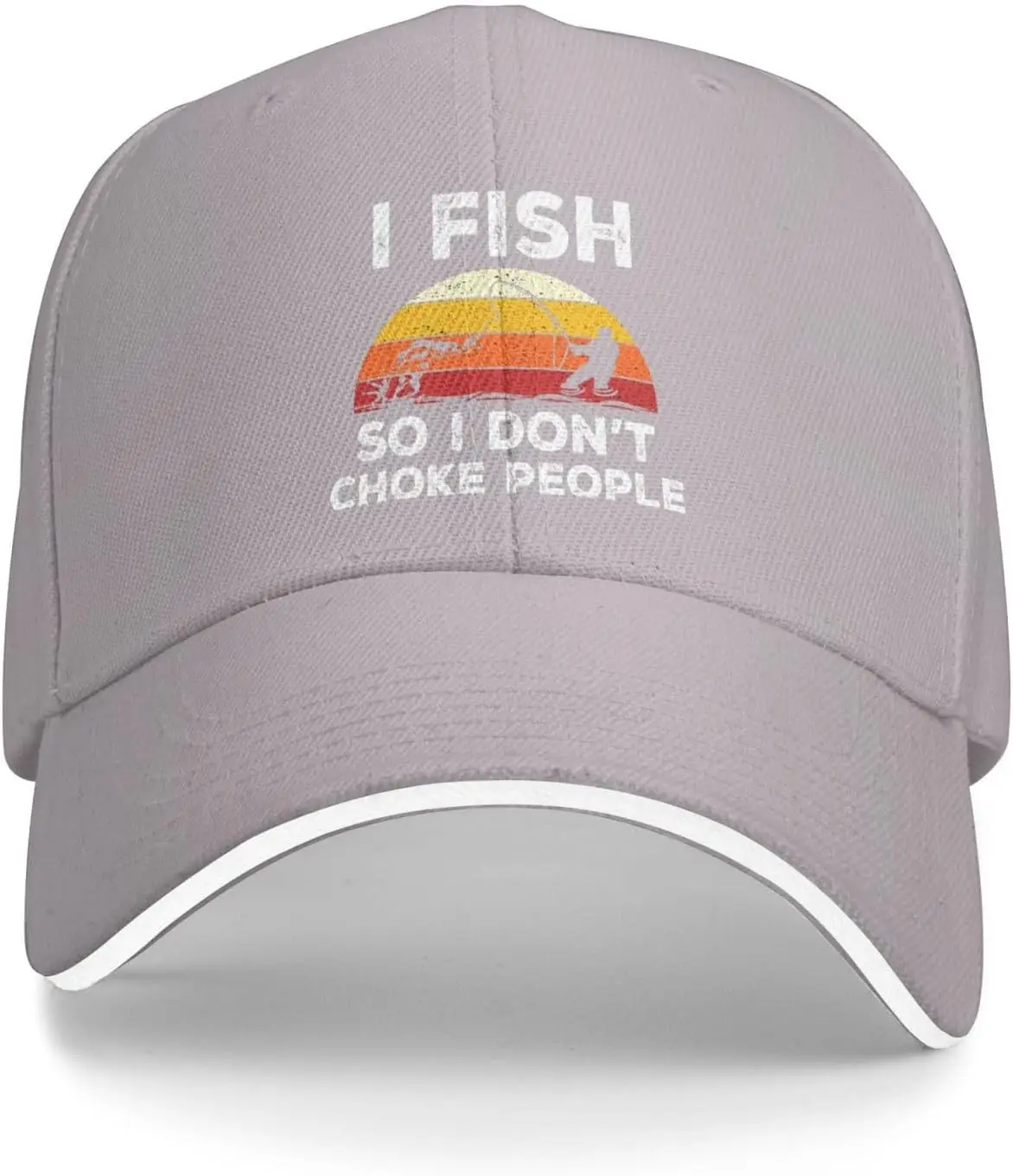 I Fish So I Dont Choke People Cap Men Baseball Cap Graphic Cap