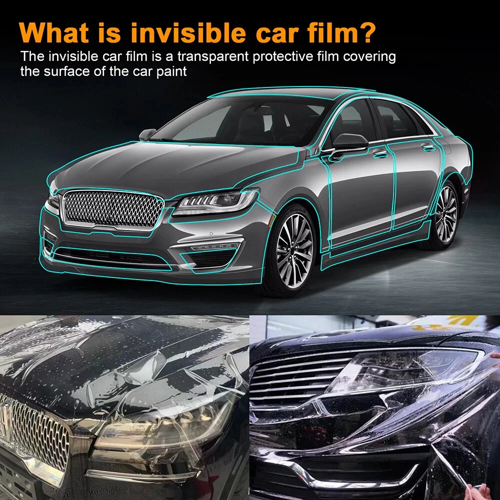 

8.5Mil TPU Bumper Hood Paint Protection Film For Lincoln MKZ 2017-2020 Pre-cut PPF Kit Clear Bra Car Body Anti-Scratch Resistant