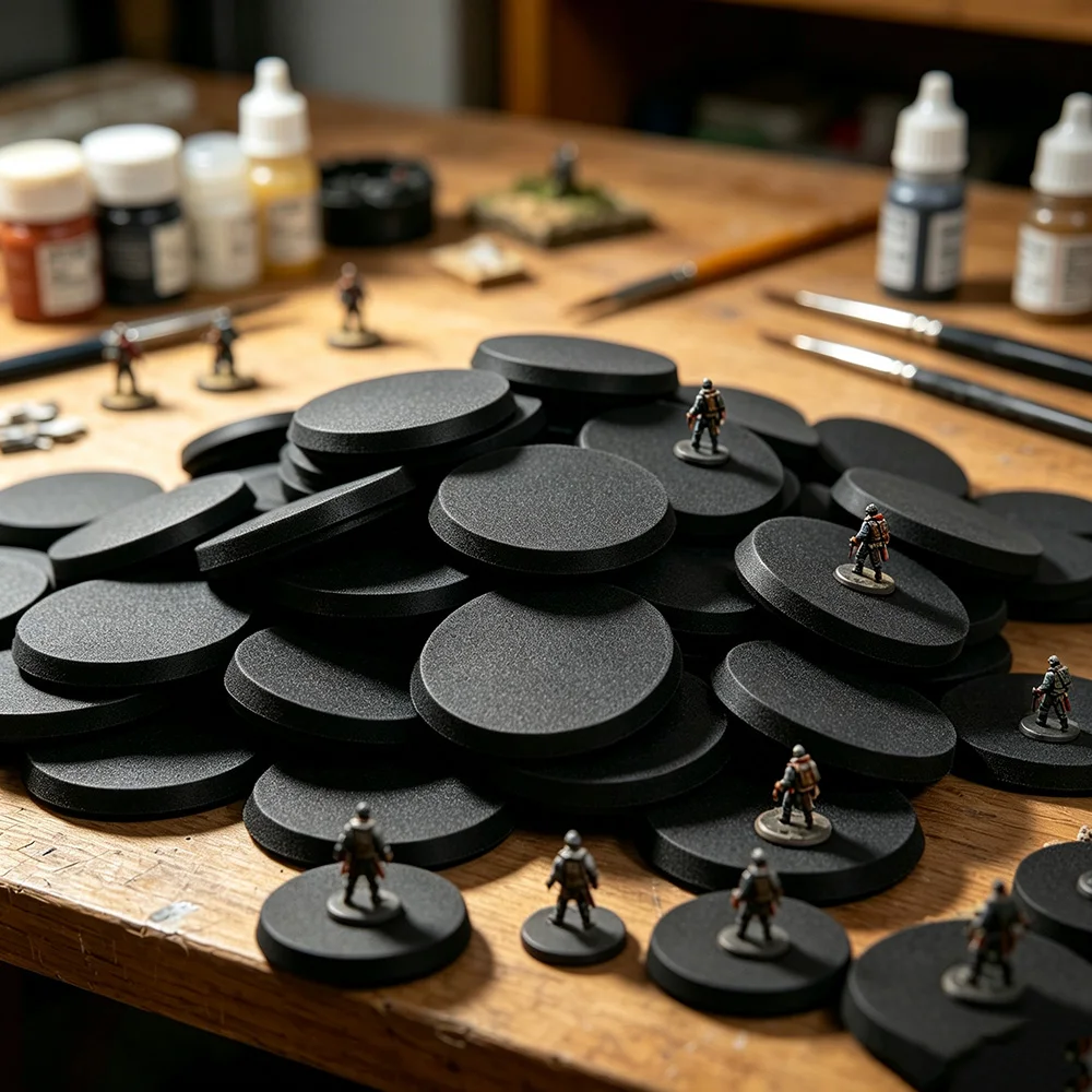 10Pcs 25/32/40/60mm Round Model Bases Miniature Figure Base for Wargaming Tabletop Game Display Scene Layout Diorama Accessories
