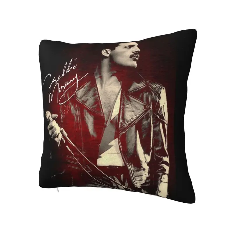 Custom Freddie Mercury Cushion Covers Velvet Modern Pillow Decoration Salon