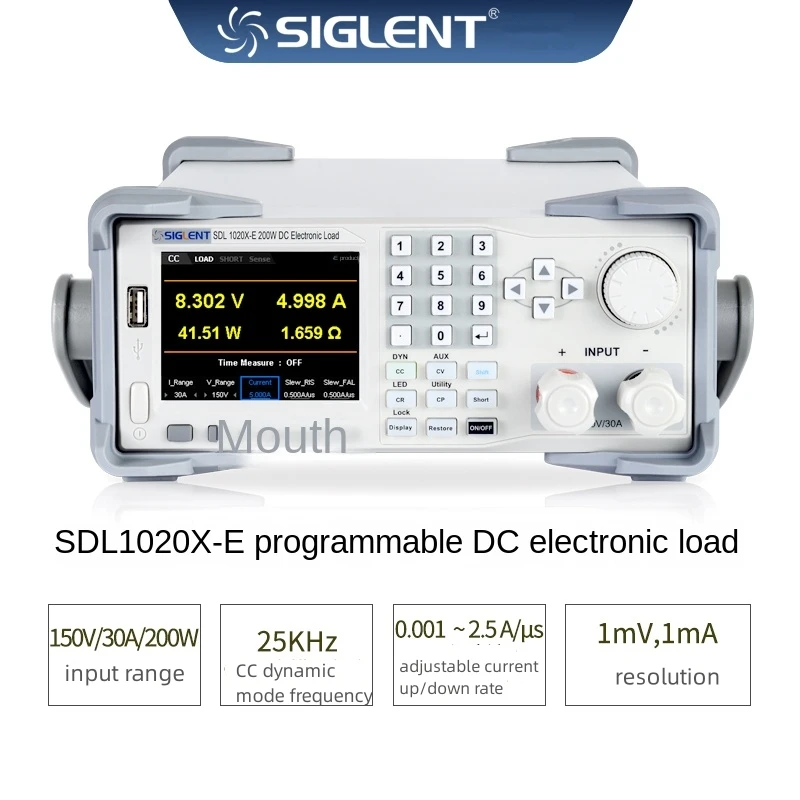 Siglent SDL1000X/E Programmable DC electronic Load Tester Battery Capacity Testing