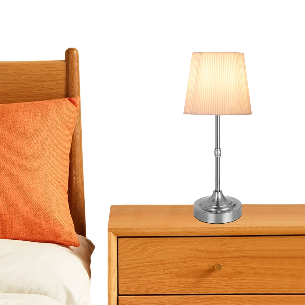 Metal Base Small Table Lamp 2200K Warm Light Cordless LED Metal Table Lamp USB Rechargeable 5200mAh Portable Cordless Table Lamp