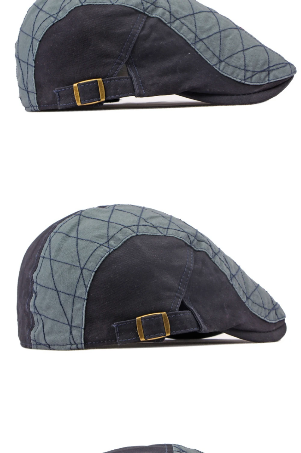HT4655 Baskenmütze für Herren und Damen, Frühling Sommer Herbst Sonnenkappe, Unisex Ivy Flat Cap, Künstler-Malermütze, 100% Baumwolle Herren-Baskenmütze – Detail 9