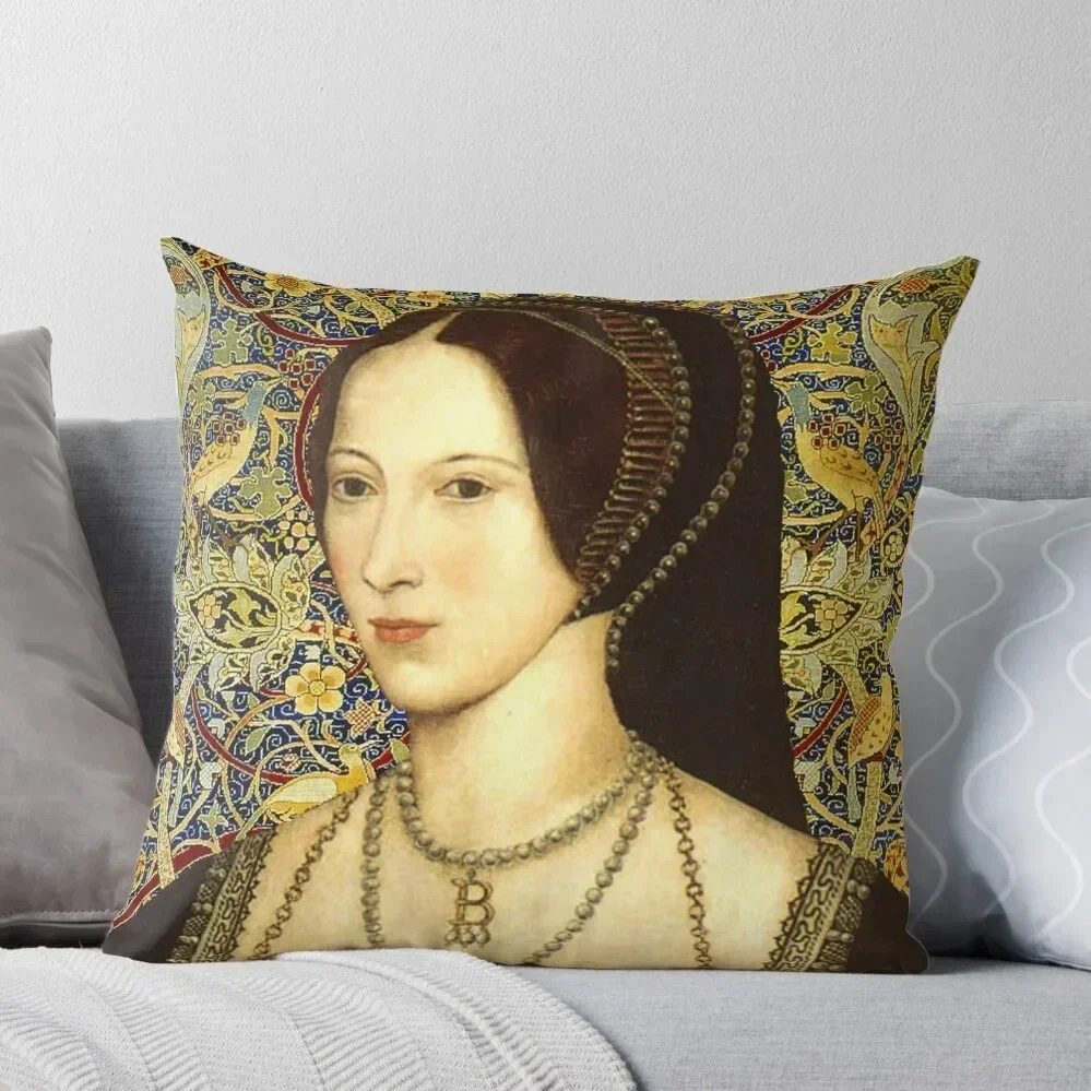 

Anne Boleyn, Queen of England Throw Pillow home decor items Christmas s Covers Decorative Cushion Cover luxury decor pillow
