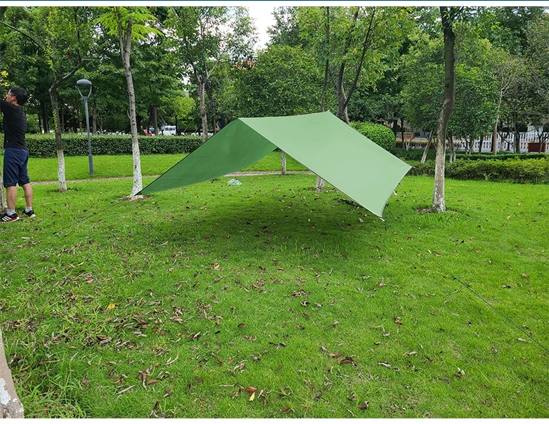 Portable Nylon Camping Hammock with Mosquito Net and  290*290cm Waterproof Rain Fly Canopy Tarp  for Outdoor Sleeping