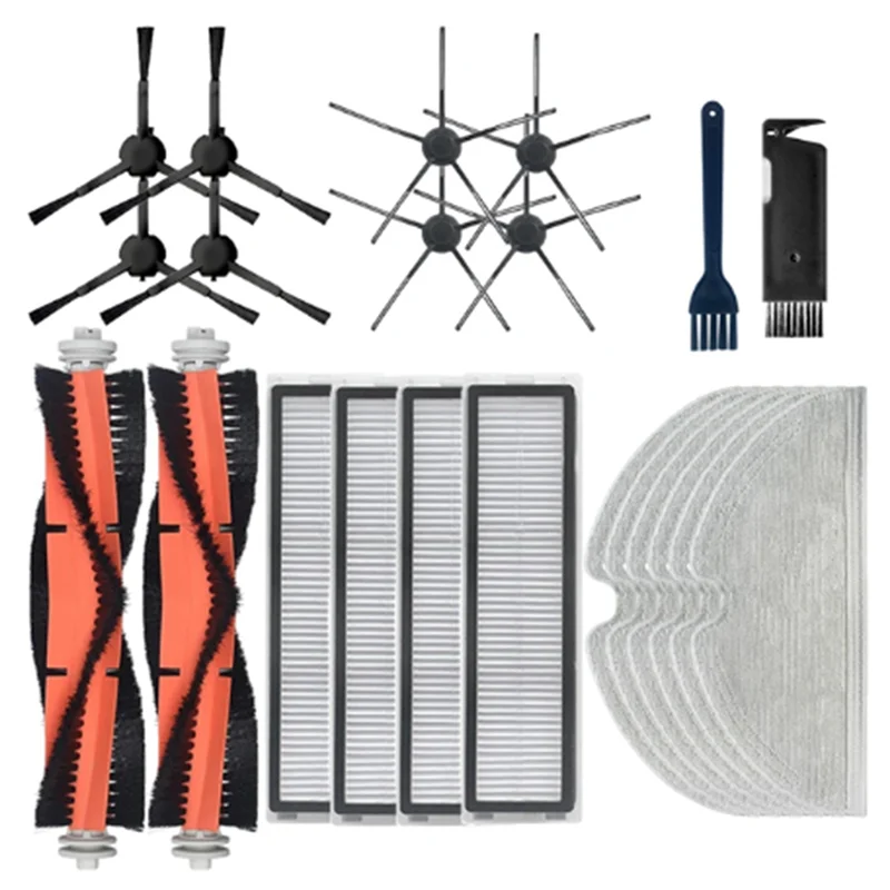 Stabiele stofzuiger Hoofdborstel Zijborstel Hepa-filter Mop Rags Vervangingsaccessoires voor Dreame D9 & Bot L10 Pro Robotic