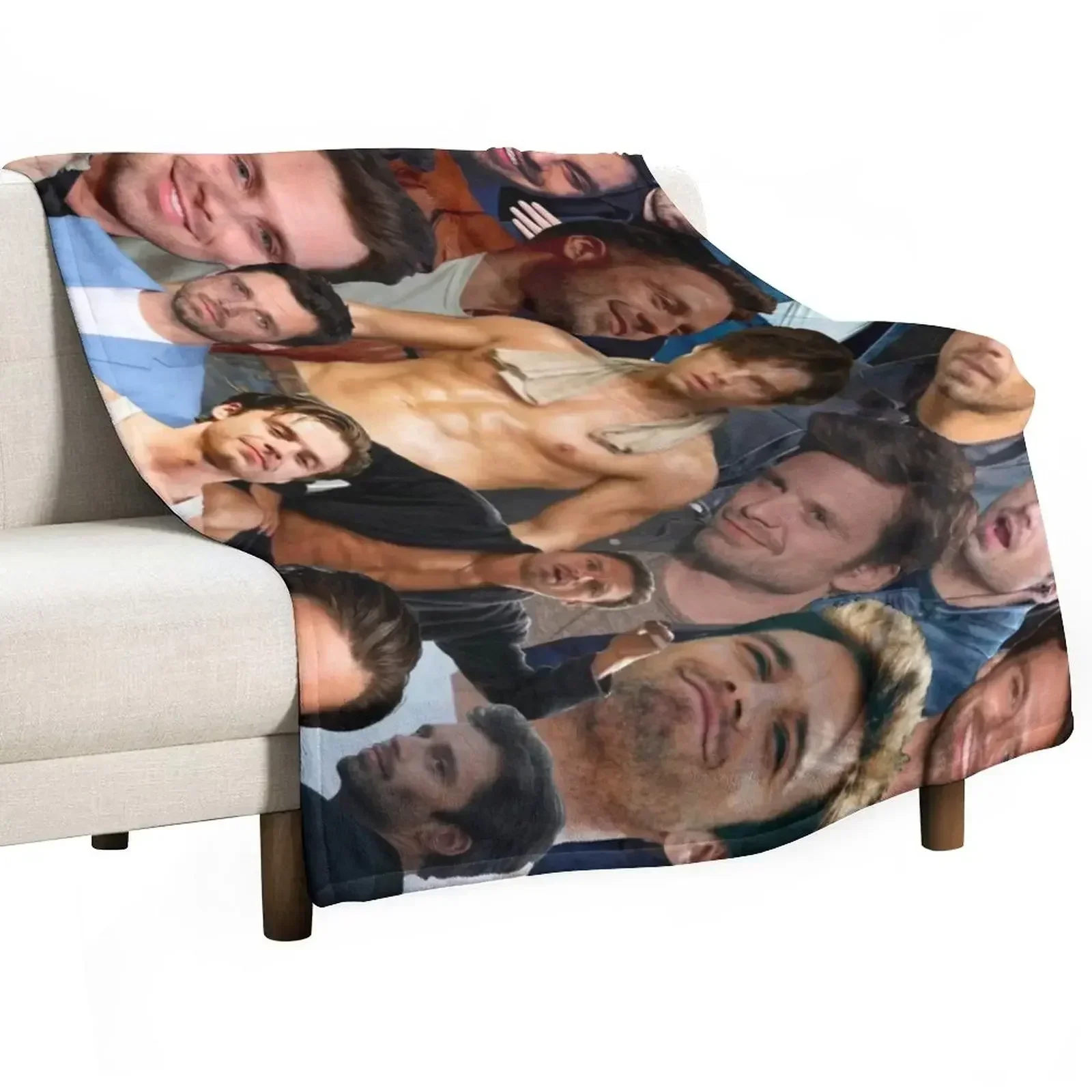 

Sebastian Stan Photo Collage Throw Blanket Single Thin Blankets