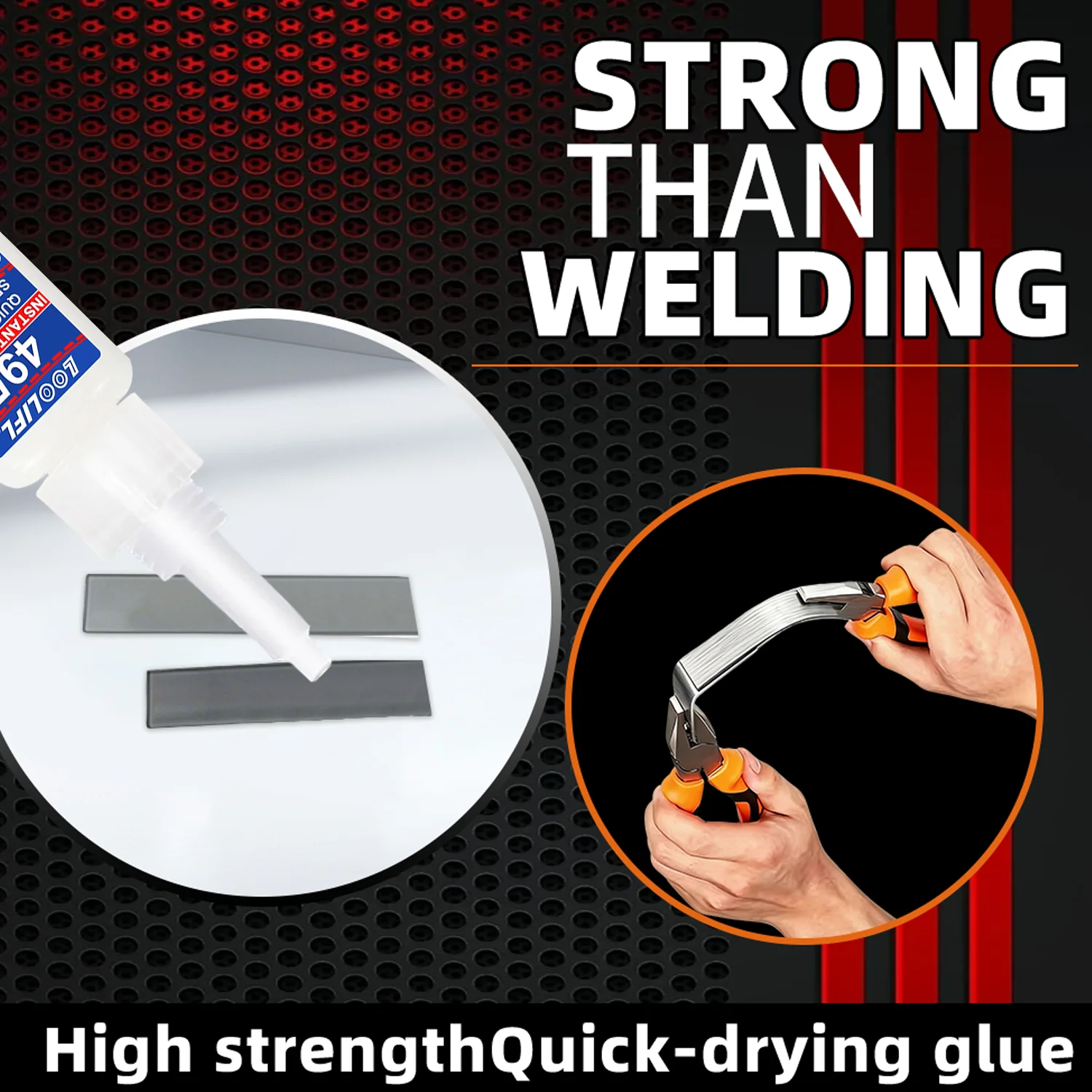 1-7PCS LOOLIFL Multi Purpose Super Glue 495 Instant Adhesive Strong 10G Quick Dry For Shoes Metal Plastic Wood DIY Bond Repair