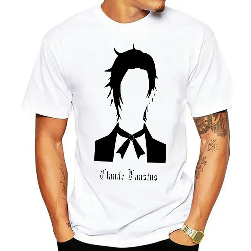 Футболка «Черный дворецкий», футболка «Фустус», футболка из 100% хлопка с принтом, мужская пляжная забавная футболка с коротким рукавом 6xl