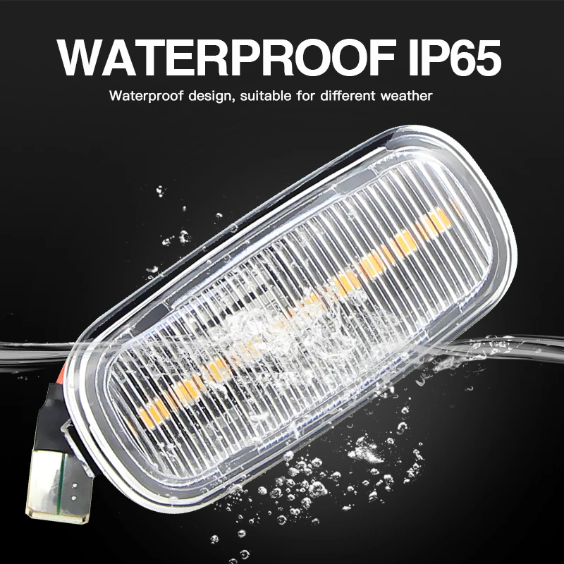 2 قطعة بدوره إشارة لأودي A3 S3 8P A4 RS4 S4 B6 B7 A6 S6 RS6 LED الديناميكي الجانب ماركر ضوء الوامض مصباح Canbus 12 فولت OEM # 8E0949127 #6