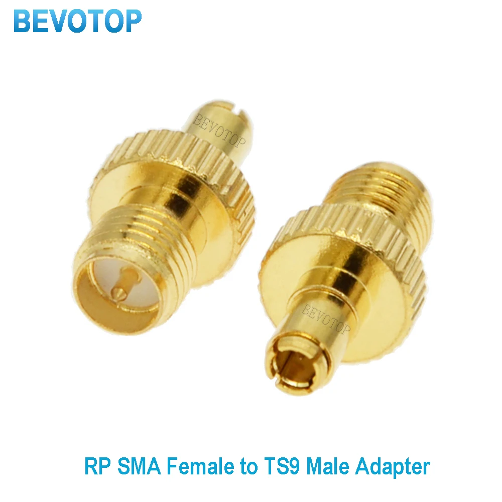 2 PCS/lot RP-SMA Female Jack to TS9 Male Plug Straight for WiFi Antenna Radio Antenna TS9 to SMA RF Coaxial Adapter Wholesales