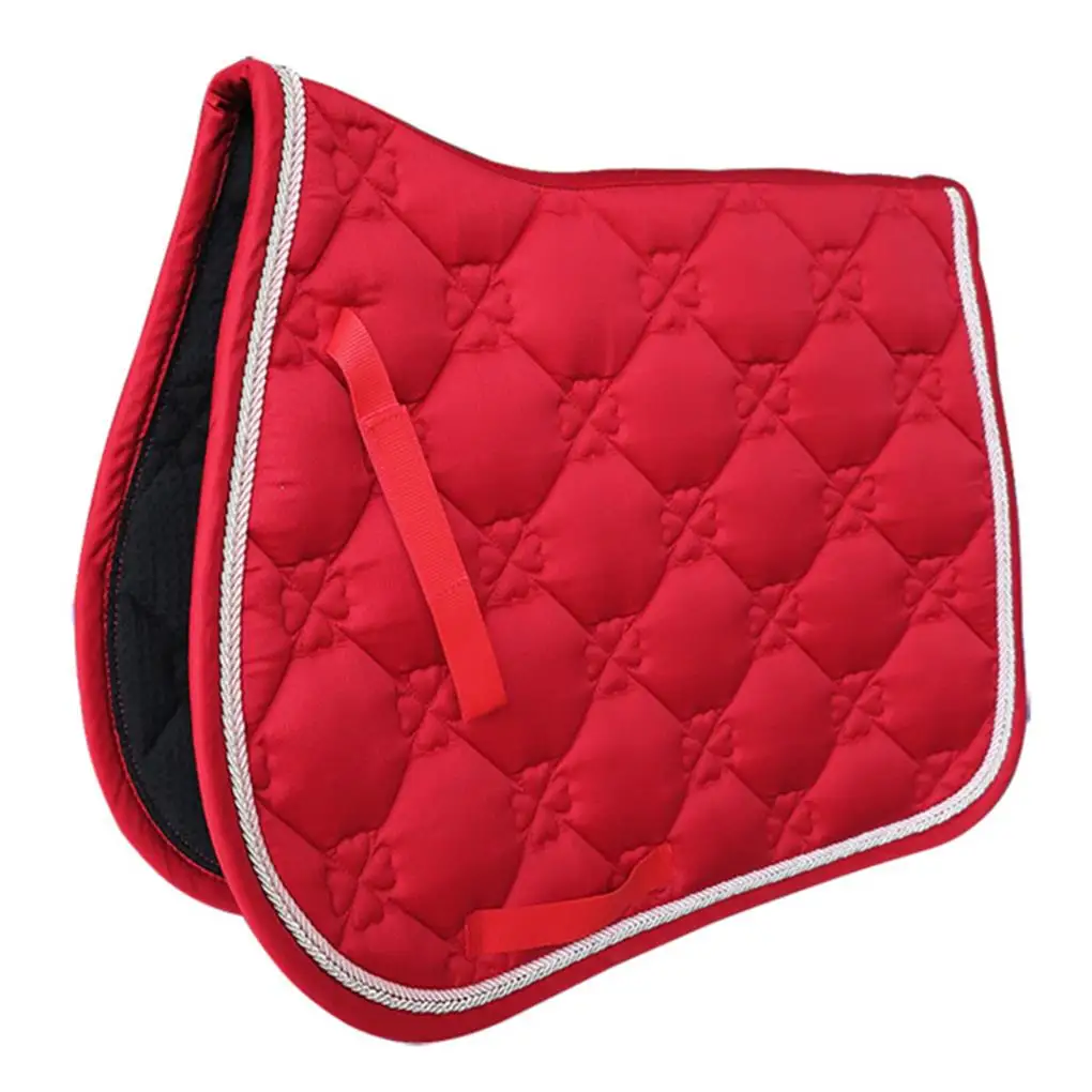 All Purpose Saddle Pad Horse Riding Sweat Absorbent Blends Mat Shock Absorbing Performance Equestrian Jumping Event Equipment