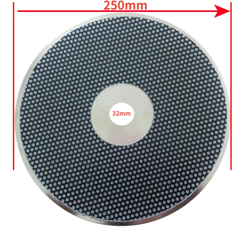 Dental Diamond Disc, Dental Lab Tool for Plaster Trimming & Model Cleaning, 10Inch(250mm) Diameter, Inner Hole 25mm / 32mm