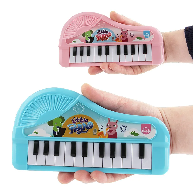 Giocattoli per pianoforte elettronico per bambini Puzzle educazione precoce strumento musicale pianoforte elettronico pianoforte analogico 13 tasti regalo giocattolo per bambini