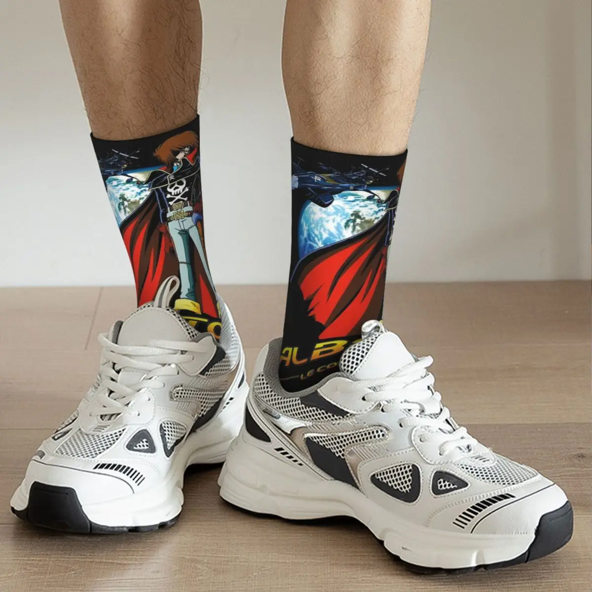 Space Pirate Captain Harlock Albator Men and Women printing Socks,lovely Applicable throughout the year Dressing Gift