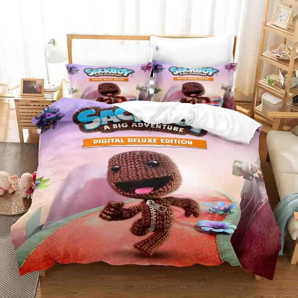 

3d Print Game Sackboy: A Big Adventure Bedding Set Single Twin Full Queen King Size Bed Set Adult Kid Bedroom Duvet Cover Sets
