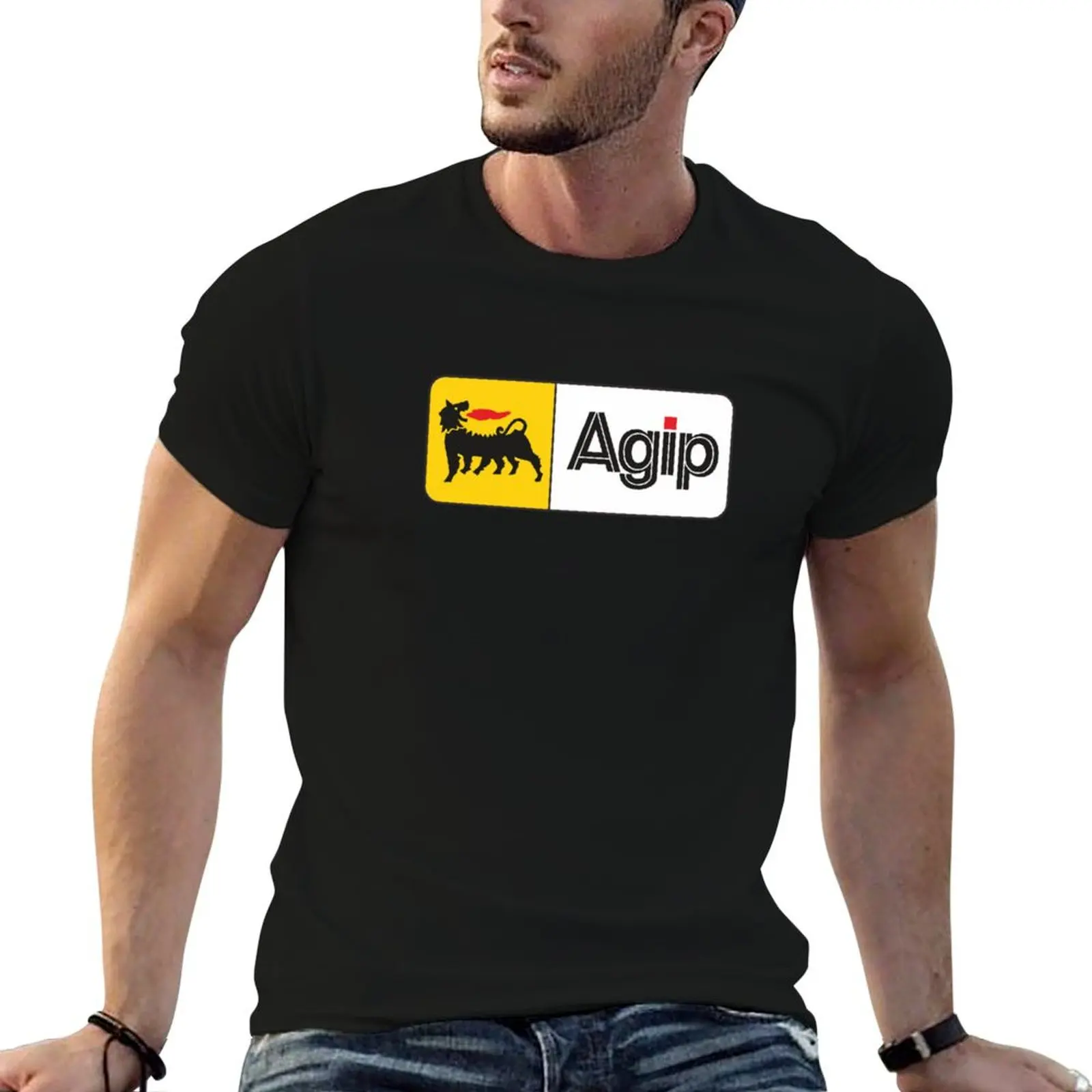 Футболка Agip Logo Merchandise: базовая однотонная модель для повседневного использования