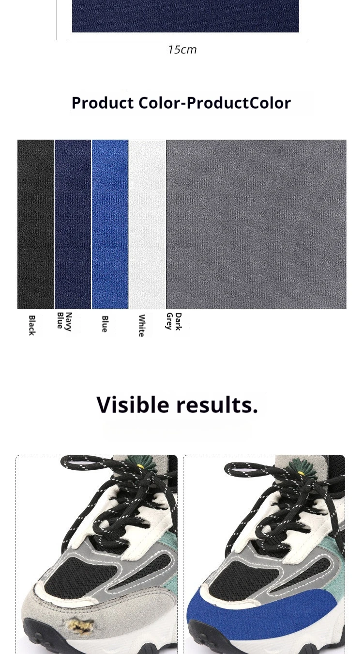 Mesh-Sneaker-Reparaturzubehör, fester, selbstklebender Fersen-Anti-Abrieb-Aufkleber, oberes zerrissenes Futter, Reparaturaufkleber, 1 Stück/3 Stück – Detail 4
