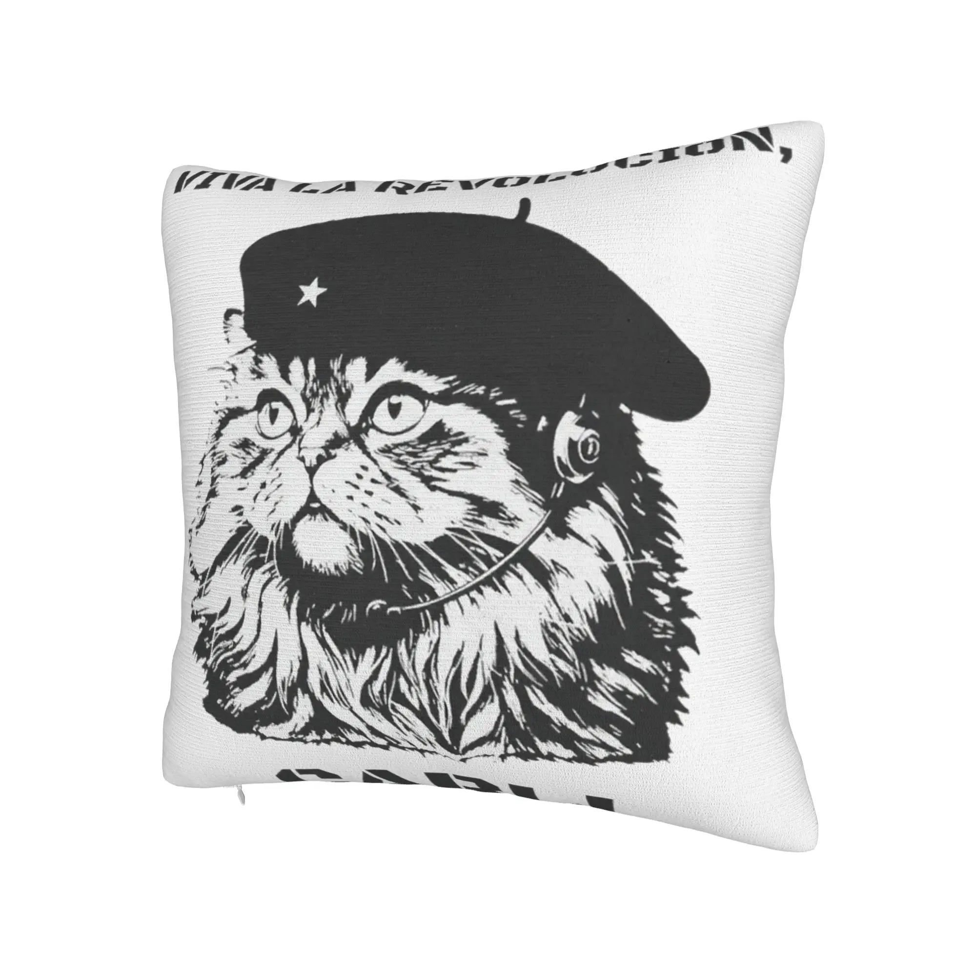 Viva La Revolution Carl Cat Lover Pillow Cover Accessories Printing Cushion Cover Gift  Pillow Case Cover Home Multi Size